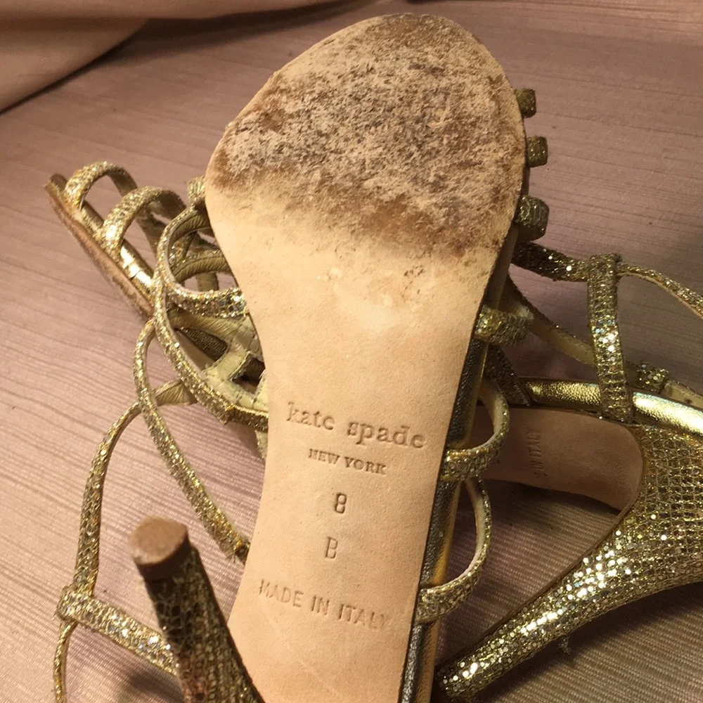 Kate Spade golden heels